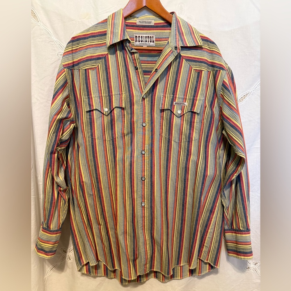 Resistol Western Multicolor Striped Men's Shirt